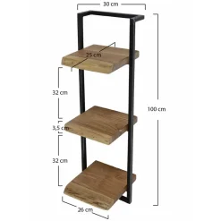 Hoyz Collection Hoyz - Wandplank Edge - 30cm - Acaciahout - Bruin Sale