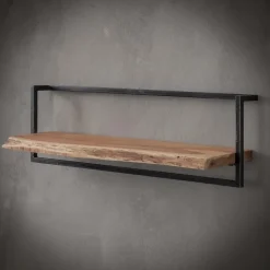 Hoyz Collection Hoyz - Wandplank Edge - 100cm - Acaciahout - Bruin Outlet