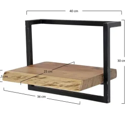 Hoyz Collection Hoyz - Wandplank Edge - 40cm - Acaciahout Clearance