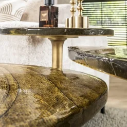 Hoyz Collection - Bijzettafel Eclipse S - Goud Antiek Finish Best