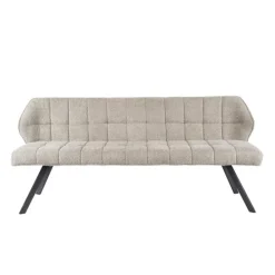 Hoyz Collection - Eetkamerbank Raster - Boucle Zandkleur Clearance