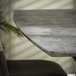 Hoyz Collection - Eetkamertafel blad ovaal - Betonlook - Grijs -160x90cm Outlet