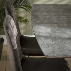 Hoyz Collection - Eetkamertafel blad ovaal - Betonlook - Grijs -160x90cm Outlet