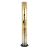 Hoyz Collection - Vloerlamp 5L Tube Amber Glas - Artic Zwart New