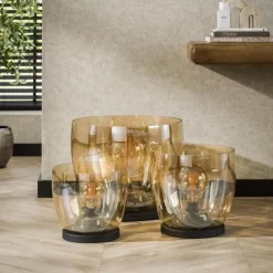 Hoyz Collection - Vloerlamp UP L - Amberkleurig Glas - Ø29 Online