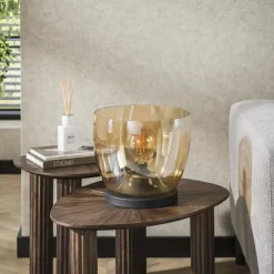 Hoyz Collection - Vloerlamp UP L - Amberkleurig Glas - Ø29 Online