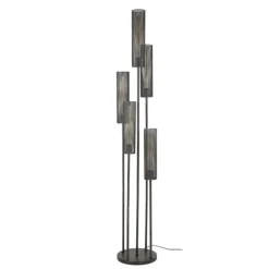 Hoyz Collection - Vloerlamp 5L Getrapt Tube Mesh - Artic Zwart Online