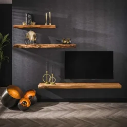 Hoyz Collection - Wandplank Tree 150cm - Acaciahout - M Clearance