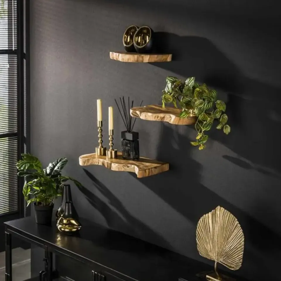 Hoyz Collection - Wandschap Natural Line - Set van 3 Hot