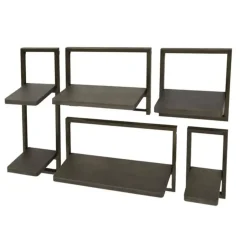 Hoyz Collection - Wandschap Ferro - Brons Antiek - Set van 5