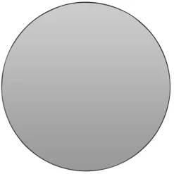 H&S Collection Wandspiegel - metaal - zwart - rond - D55 cm Discount