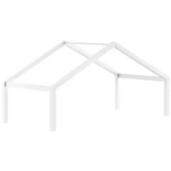 Vipack Huisbed Forrest 90x200cm met bedhekje en bedlade - wit beukenhout Sale