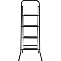 Giga Meubel Huishoudtrap 4 Treden - Zwart - Anti-Slip - Keukentrap