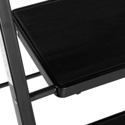 Giga Meubel Huishoudtrap 4 Treden - Zwart - Anti-Slip - Keukentrap