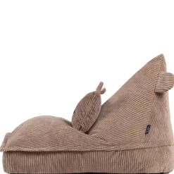 icon - Kinderzitzak Stoel Teddybeer - Ribfluweel - Bruin Online