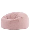 icon - Kingston Zitzak Fauteuil - Fluffy Pluche Imitatiebont - Oud roze