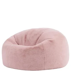 icon - Kingston Zitzak Fauteuil - Fluffy Pluche Imitatiebont - Oud roze