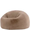 icon - Kingston Zitzak Fauteuil - Fluffy Pluche Imitatiebont - Mocha Clearance