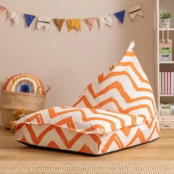 icon - Lounge Kinderzitzak Stoel - Binnen - Buiten - Oranje Discount