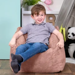 icon Kinderzitzakken Morgan - Corduroy Zitzak met Vulling - Oud roze Hot