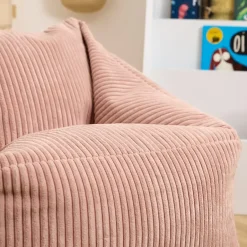 icon Kinderzitzakken Morgan - Corduroy Zitzak met Vulling - Oud roze Hot
