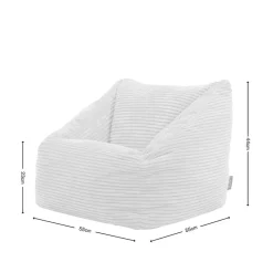 icon Kinderzitzakken Morgan - Corduroy Zitzak met Vulling - Oud roze Hot