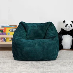 icon Kinderzitzakken Morgan - Corduroy Zitzak met Vulling - Blauwgroen Hot