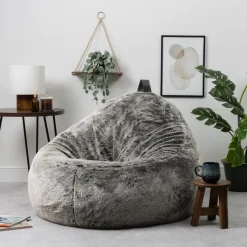 icon Zitzak Cocoon - Zitzak van Imitatiebont - Poolwolf Sale