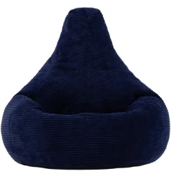 icon Zitzak Dalton - Corduroy Zitzak Volwassenen - Marineblauw Discount