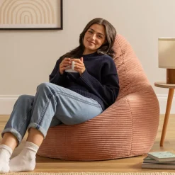 icon Zitzak Dalton - Corduroy Zitzak Volwassenen - Oud roze