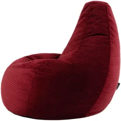 icon Zitzak Dalton - Corduroy Zitzak Volwassenen - Bordeaux Hot