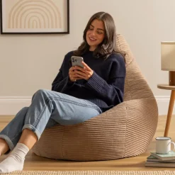 icon Zitzak Dalton - Corduroy Zitzak Volwassenen - Mokka Clearance