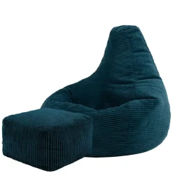 icon Zitzak en Poef Dalton - Corduroy Zitzak - Blauwgroen Sale