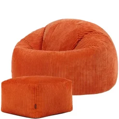 icon Zitzak en Poef Kingston - Corduroy Zitzak - Oranje New