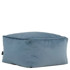 icon Zitzak en Poef Natalia - Fluwelen Zitzak - Blauw Outlet