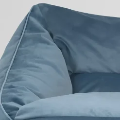 icon Zitzak en Poef Natalia - Fluwelen Zitzak - Blauw Outlet