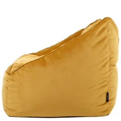 icon Zitzak en Poef Natalia - Fluwelen Zitzak - Geel Discount