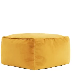 icon Zitzak en Poef Natalia - Fluwelen Zitzak - Geel Discount