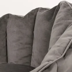 icon Zitzak en Poef Sirena - Zitzak Velvet - Houtskool