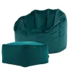 icon Zitzak en Poef Sirena - Zitzak Velvet - Blauwgroen Clearance