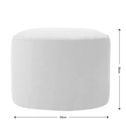 icon Zitzak en XL Poef Natalia - Fluwelen Zitzak - Blauwgroen Best