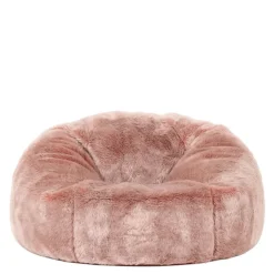 icon Zitzak Hacienda - Zitzak van Imitatiebont - Rozerood Hot