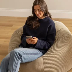 icon Zitzak Kingston - Corduroy Zitzak Volwassenen - Beige Sale