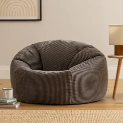 icon Zitzak Kingston - Corduroy Zitzak Volwassenen - Houtskool Hot