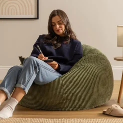 icon Zitzak Kingston - Ribfluweel Zitzak Volwassenen - Saliegroen