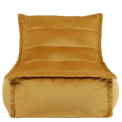 icon Zitzak Lounger Dolce - Fluwelen Zitzak - Geel Sale