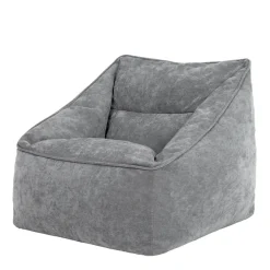 icon Zitzak Natalia - Chenille Zitzak Fauteuil - Grijs