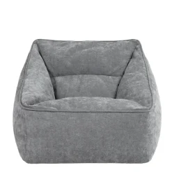 icon Zitzak Natalia - Chenille Zitzak Fauteuil - Grijs