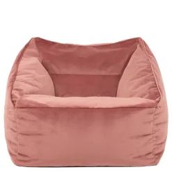 icon Zitzak Natalia - Fluwelen Zitzakfauteuil - Oud roze Outlet