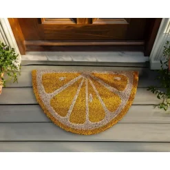 Beliani IJEN - Deurmat - Geel - 40 x 60 cm - Kokos Discount